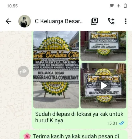 Pengiriman Papan Bunga Duka Donorojo